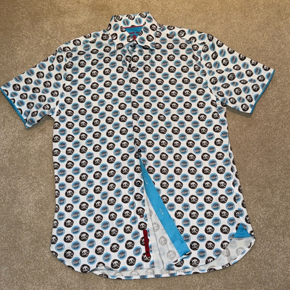 VISCONTE BLACK men’s Pirate shirt Med